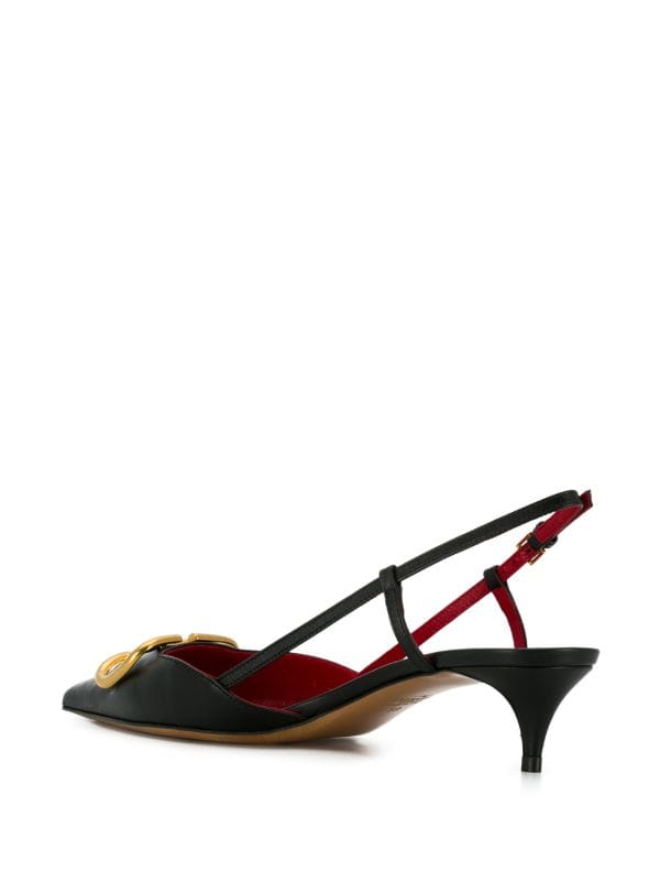 Valentino VLogo signature calfskin slingback pump