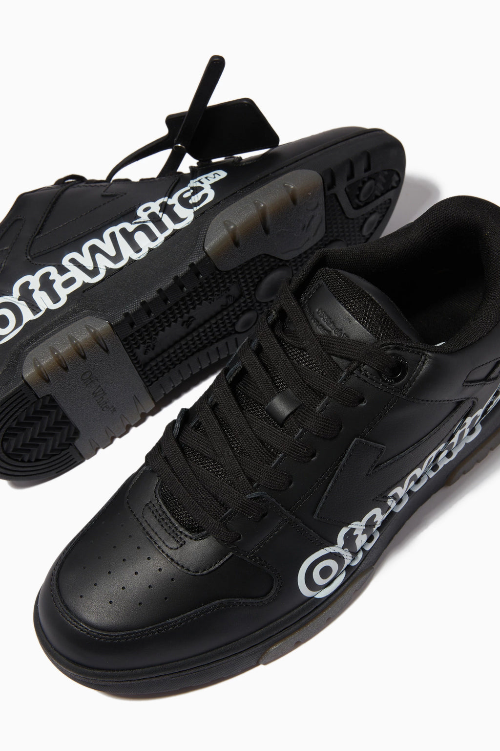 OFF-WHITE Out Of Office OOO Low Tops "Black"