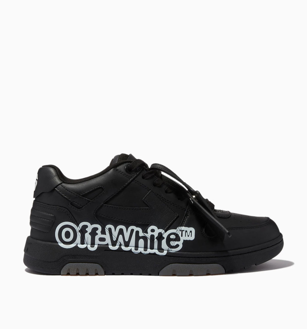 OFF-WHITE Out Of Office OOO Low Tops "Black"