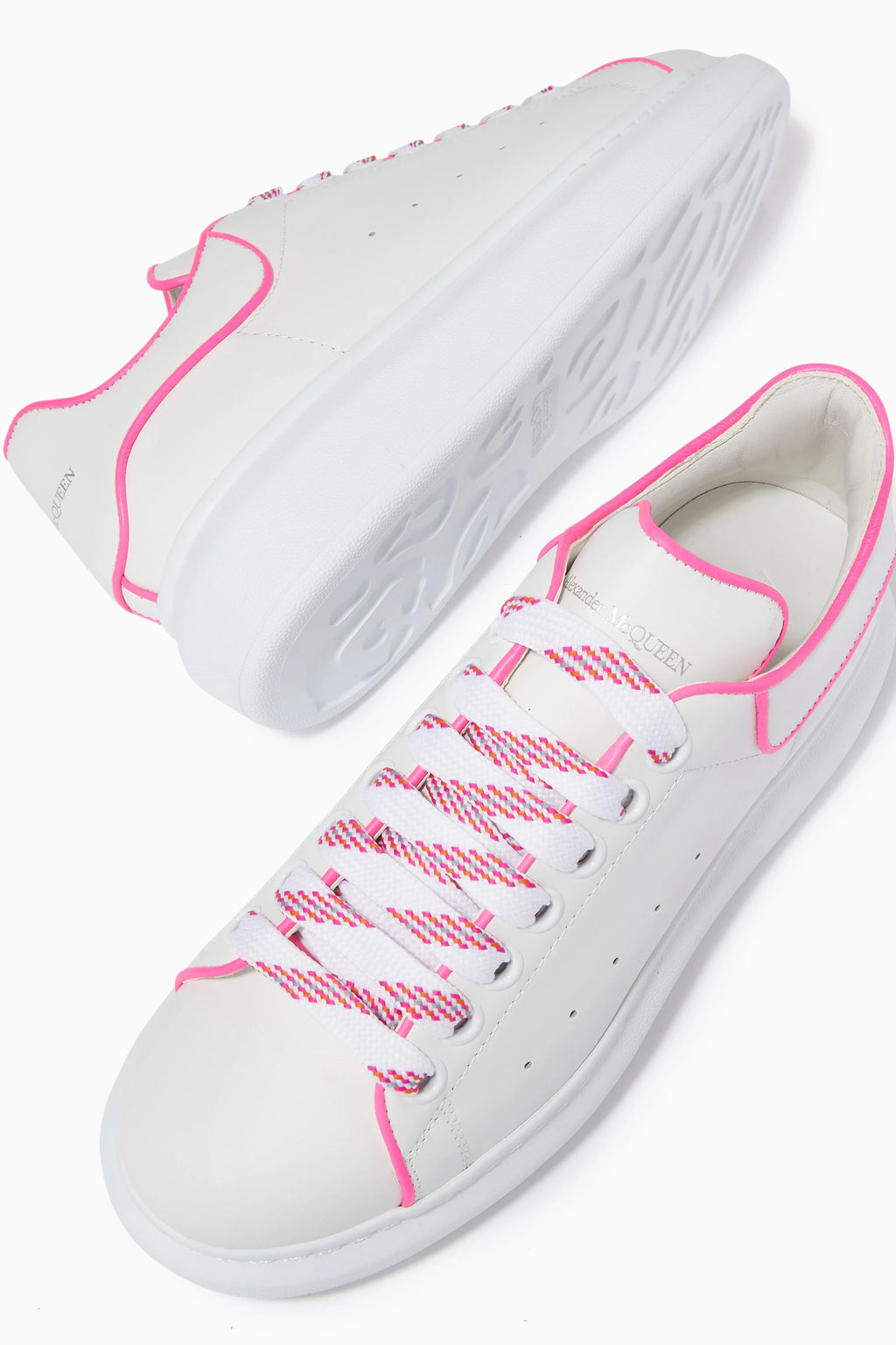 Alexander McQueen pink outline