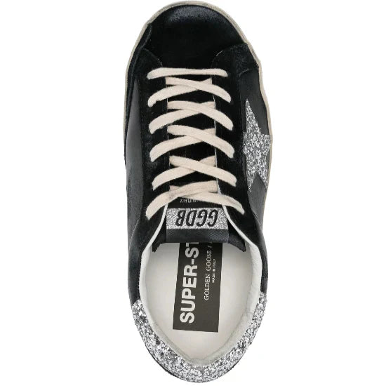 Golden Goose logo patch sneakers