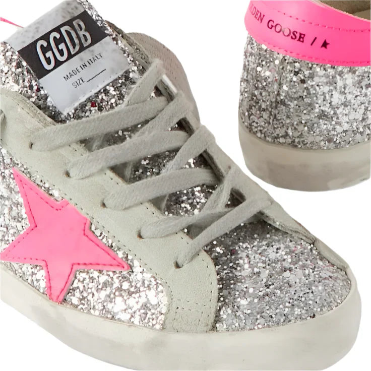 Golden Goose Super-Star glitter sneakers