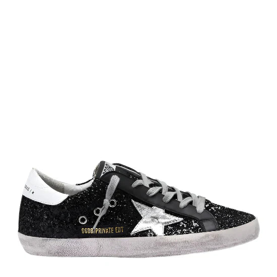 Golden Goose logo patch sneakers