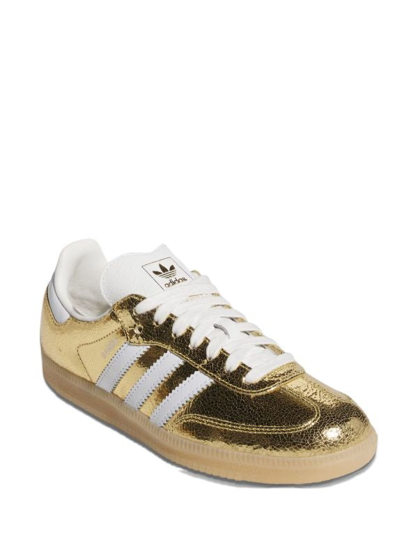 adidas Samba "Cracked Metallic Pack - Gold" sneakers