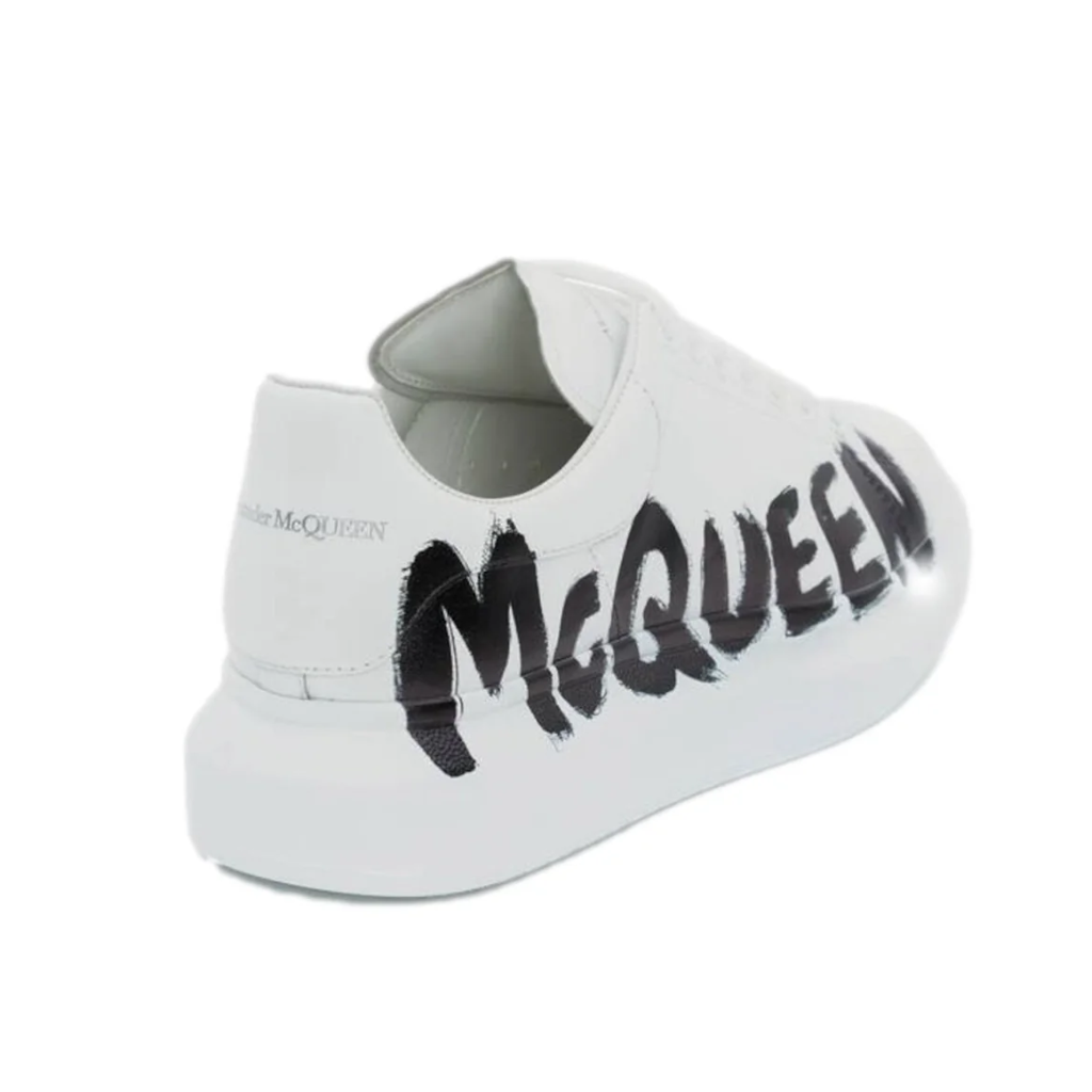 Sale Alexander Mcqueen Oversized – Graffiti White Black