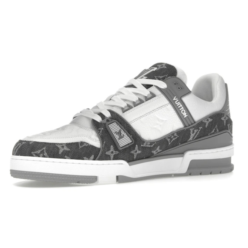 Louis Vuitton Trainer – Monogram Denim Grey White