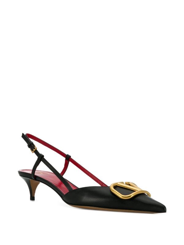 Valentino VLogo signature calfskin slingback pump