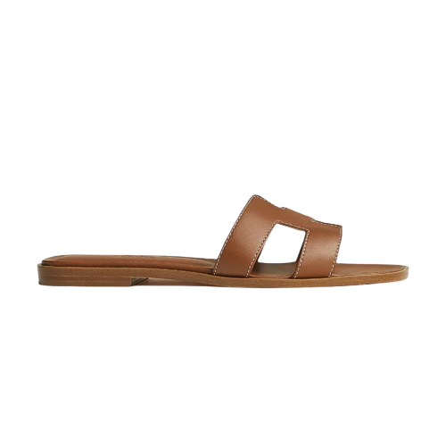 Hermes Oran sandals brown
