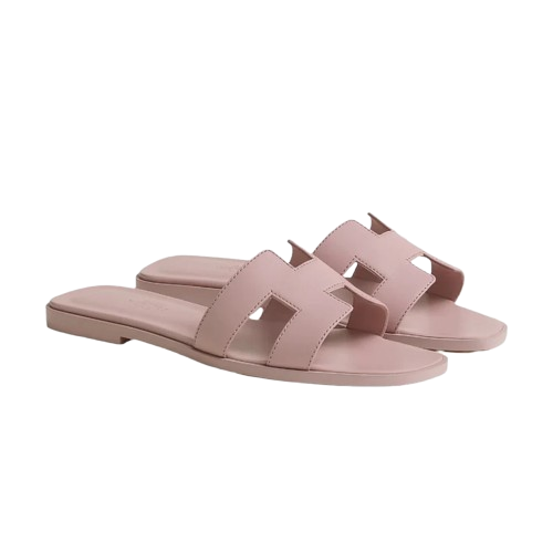 Hermes Oran sandals pink